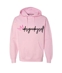 Crowned Idesignedmyself Hoodie Pink